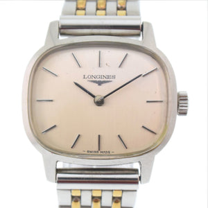 Longines silver steel watch