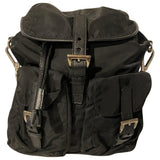 Prada black polyester backpacks