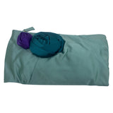 Prada green silk clutch bag