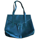 Prada green leather handbag