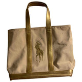 Ralph Lauren beige cloth handbag