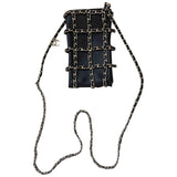 Chanel black leather handbag
