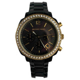 Michael Kors black steel watch