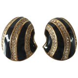 Dior gold metal earrings