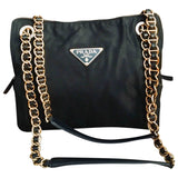 Prada black synthetic handbag