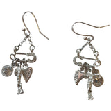 Guess silver metal earrings