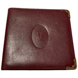 Cartier burgundy leather case