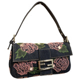 Fendi baguette blue denim - jeans handbag