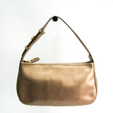 Salvatore Ferragamo beige leather handbag
