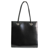 Cartier panthère black leather handbag