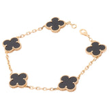 Van Cleef & Arpels alhambra black yellow gold bracelets