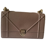 Dior diorama beige leather handbag