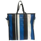 Balenciaga bazar bag blue leather handbag