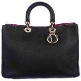 Dior diorissimo black leather handbag