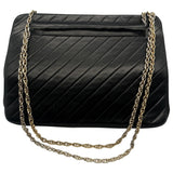Chanel black leather handbag