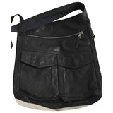 Dries Van Noten black leather handbag