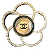 Chanel camélia  metal pins & brooches