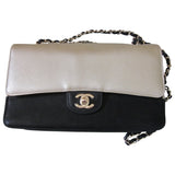 Chanel timeless/classique gold leather handbag