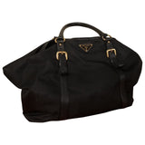 Prada black cloth handbag