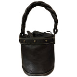 Fendi black leather handbag