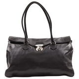 Prada black leather handbag
