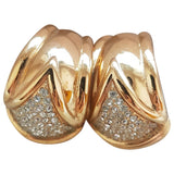 Dior gold gold plated earrings