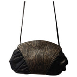 Fendi black leather handbag