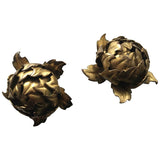 Unknown gold metal earrings