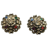 Unknown multicolour metal earrings