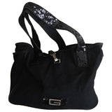 Guess black cotton handbag