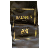 Balmain For H&m black silk travel bag