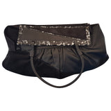 Fendi black leather handbag