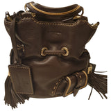 Lancel 1er flirt brown leather handbag