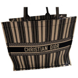 Dior book tote blue cotton handbag