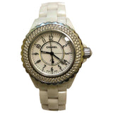 Chanel j12 quartz white ceramic watch