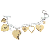 Guess silver steel bracelets