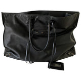 Balenciaga papier black leather handbag