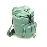 Prada re-nylon green cloth backpacks