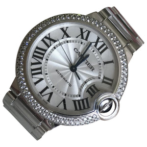 Cartier ballon bleu  white gold watch