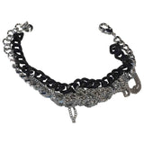 Mm6 silver metal bracelets