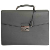 Prada grey leather handbag