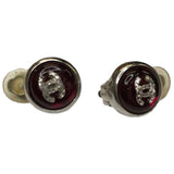 Chanel cc gold metal earrings