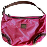 Lancel pink cloth handbag