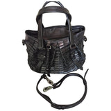 Burberry black leather handbag