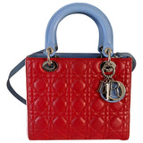 Dior lady dior multicolour leather handbag