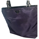 Prada purple cloth handbag