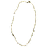 Chanel cc white pearls necklaces