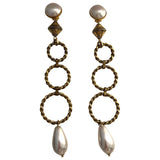 Alessandra Rich gold gold plated earrings