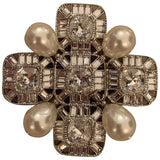 Chanel silver metal pins & brooches