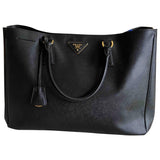 Prada saffiano  black leather handbag